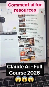 😱 Claude - Full Course 2026 resource #webdevelopment #nodejs #reactjs #ai #coding #frontend #backend