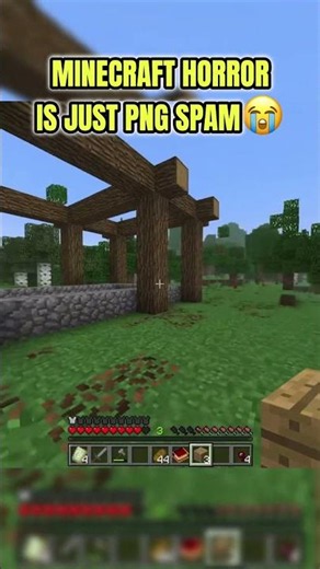 MINECRAFT HORROR IS JUST PNG SPAM #minecraft #falseworldaddon #bedrockedition
