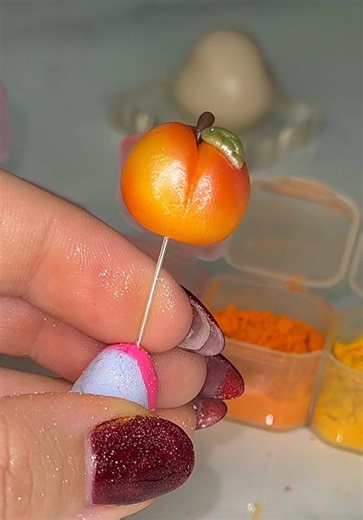 Let’s make a peach!🍑🍑🍑🍑🍑🍑 #polymerclay #polymerclayartist #likeandcomment #foryoupage #fyp