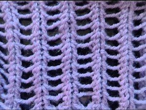 Strickmuster Nr.71 * EINFACHES AJOUR MUSTER II *
