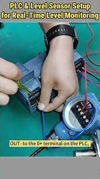 Sensor-Based Water Level Monitoring with PLC #howto #plc #setup