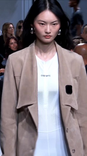 He Cong and Mika Schneider Catwalk for Coperni SS23
