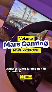 Experience every curve while playing with the Mars Gaming steering wheel and pedals 🏎🏁