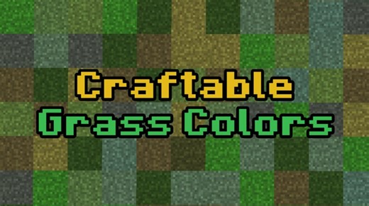 Craftable Grass Colors Addon Minecraft Mod