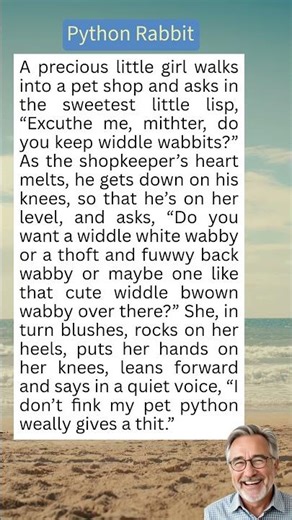 Hilarious Pet Shop Python Joke #yourdailydose #yourdailyjoke #dailyjokes #usahumor