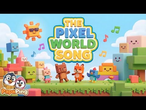 🧟‍♂️⭐🟩 Let's Build & Explore! ⛏️ The Pixel World Song | Epic Gaming Music for Children