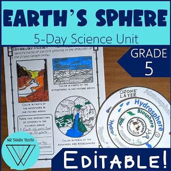 5th Grade Earth's Spheres and Interactions: 5-ESS2-1 Lesson Plan + Activities