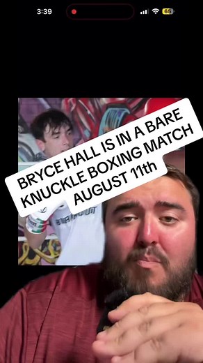 Bryce Hall Bare Knuckle Boxing Match on August 11th