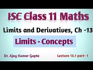 Limits concept | ISC Class 11 maths | Limits and Derivatives | Introduction of Limits |
