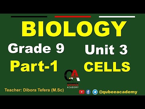 1. Grade 9 Biology | Unit 3: Cells | Part 1 |Qubee Academy