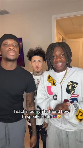 Salovens Dimanche on Instagram: "Teachin our white friend how to speak creole🤣🤣🤣🤣I think Ti blan a zoe 🤣🤣🤦🏿‍♂️#explore #haiti🇭🇹"