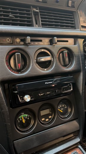 Auto Audio Installations on Instagram: "Flip out Pioneer radio in Mercedes 190e Cosworth"