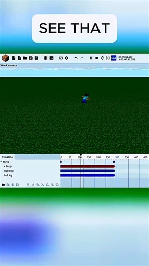 Minecraft Running Animation 🔥 #minecraft #animation #mineimator