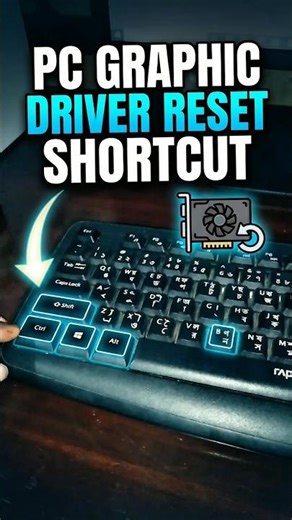 PC Graphics Driver Reset Shortcut 😱 #shorts #reset #graphicsdriver #aponshikder