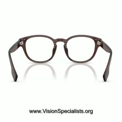 Burberry Aubrey BE2382D 4116 Eyeglasses Mens Purple Full Rim Round Shape 49mm Brown4116