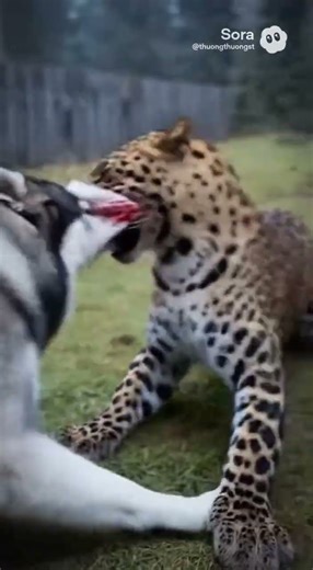 Hero Dog Fights Leopard to Save Baby Goat! 🤯 Backyard Battle Caught on Camera