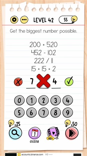 Brain test : tricky puzzles level 42