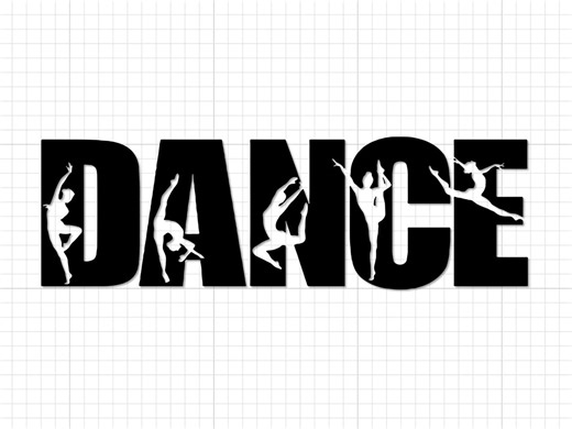 Dance SVG PNG: Dancer Silhouette Typography - Cricut Silhouette, Digital Download - Etsy