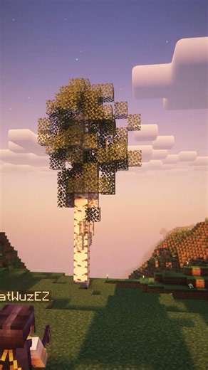 learning how to build custom trees: the birch #minecraft #iloveorv #customtrees