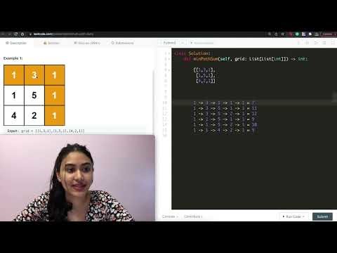 Minimum Path Sum - LeetCode 64 Python (Dynamic Programming)