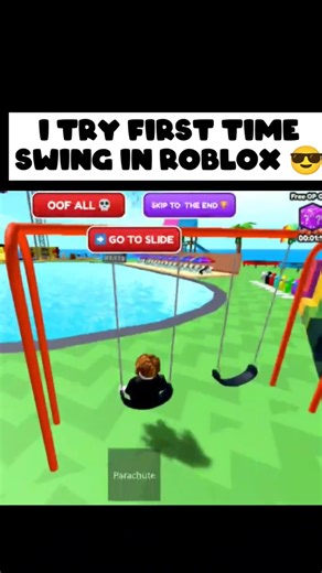 First Time Swing in Roblox… I Almost Fell! 😱 | Roblox Funny Moment #roblox #shorts
