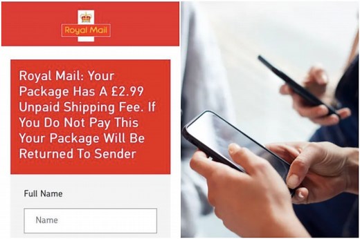 Scots warned by Royal Mail about 'unpaid shipping fee' text scam