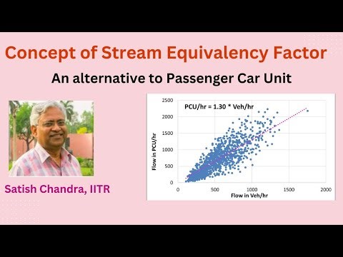 Concept of Stream Equivalency Factor for converting mixed traffic in to uniform traffic without PCU.