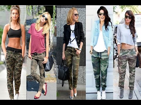 Camo Pants Outfit For Women/How To Wear Camo Pants
