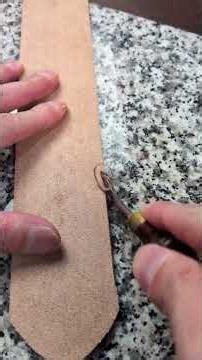 Hand-Stamped Skull Leather Belt | Full Making Process