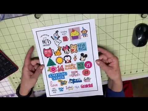 Printable Clear Stickers with Cricut