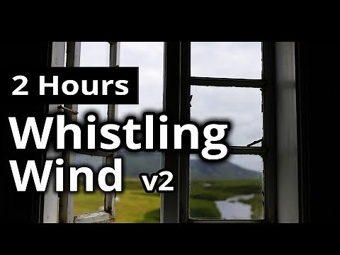 WIND Sleep Sounds: Listen to a Howling Wind Whistling thru a Window (2 Hours Black Screen)