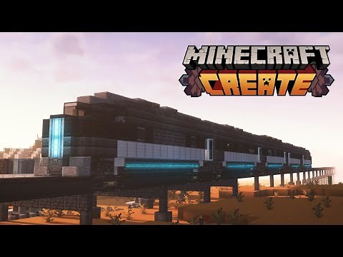 FUTURISTIC TRAIN with Create Mod! 🚅 | Minecraft Build Tutorial