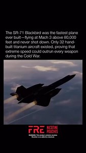 64K views · 675 reactions | The Lockheed SR-71 Blackbird, the fastest aircraft ever created, cost $34 billion and was never brought down. Flying above 80,000 feet at Mach 3, it consistently outran Soviet missiles on Cold War missions over Vietnam and Russia. Just 32 were built, each hand-crafted to collect intelligence beyond satellite reach, proving that extreme speed can outweigh stealth when weapons can’t keep up. | Historyinmemes | Facebook