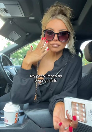 Red Press-On Nails and French Tips Review