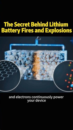 The Secret Behind Lithium Battery Fires and Explosions #knowledge #science