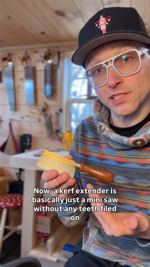 Albert Kleine | Every time I cut half-blind dovetails, I use my kerf extender. It’s a fairly uncommon tool so folks always ask about it when they see it.... | Instagram