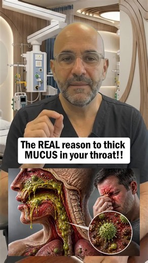 The REAL reason to thick MUCUS in your throat!! #health #healthtips #healthtip #healthy
