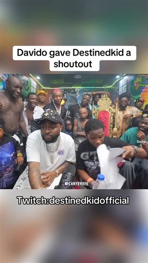 destindkidofficial on Instagram: "Thank you Davido @davido #explore #explorepage #streamer #streaming #relatable #davido"