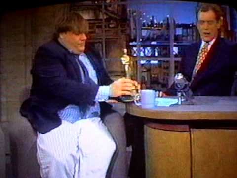 Chris Farley on Letterman 1995 - Cartwheel entrance!