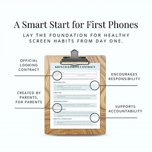 Kids Cellphone Contract - Editable Cell Phone Agreement - Canva Template for Parents - Printable PDF - Teen Rules - Etsy Canada