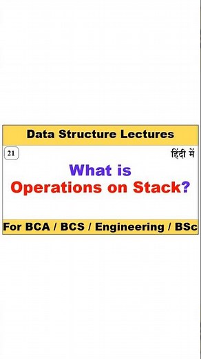Operations on Stack