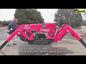 UNIC Mini Spider Crane Operations Guide