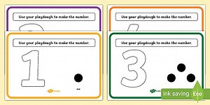 Modelling Dough Number Mats 1-5
