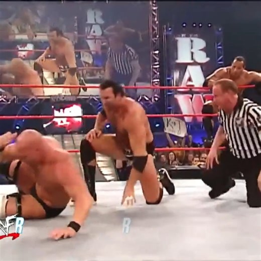 6.4K views · 80 reactions | Stone Cold The Rock battle all three members of the NWO | Gold bergs video | Facebook