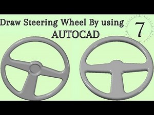 Draw Steering Wheel in AutoCAD | How to Draw 3D Objects in AutoCAD | AutoCAD Tutorials For Beginners