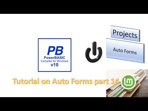 PowerBasic Projects - Auto forms - part 14 - Linux Mint