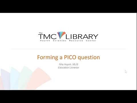 How to form a PICO question
