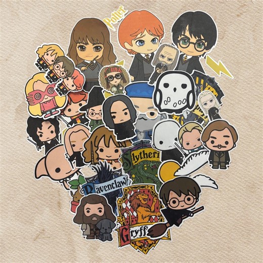 Wizard School Chibi Sticker Pack | Magical Fantasy Stickers - Etsy