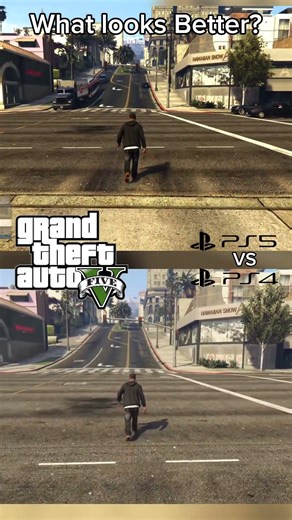 GTA 5 | PS5 Version vs PS4 Version! What looks Better?! #gta5 #shorts
