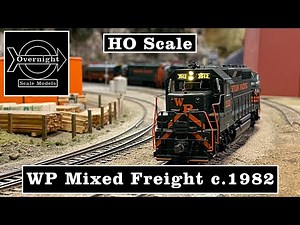 HO Scale Western Pacific Mixed Freight c.1982